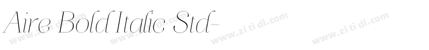 Aire Bold Italic Std字体转换